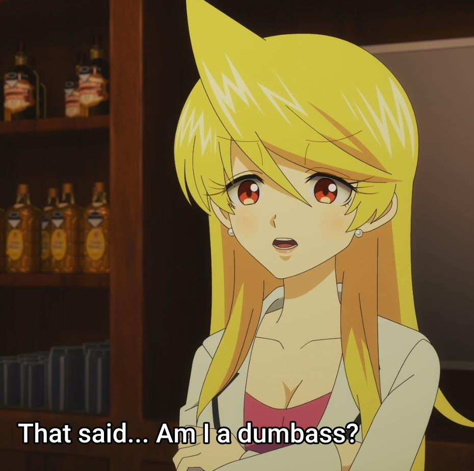 Akemi from Snack Basue asking if she's a dumbass.